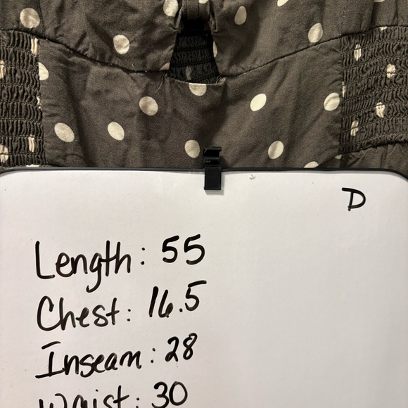 Aeropostale Polka Dot Romper gray Womens large - Picture 12 of 12